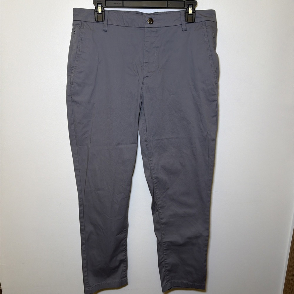 Bird Dogs Men's 34 x 28 Pants Stretch Chino UNLINED Boomstick Golf Grey Birddogs